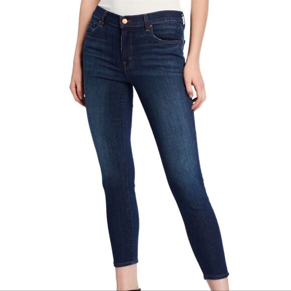 J Brand 30/30 Carolina Skinny Stretch Designer Blue Jeans - Picture 1 of 16